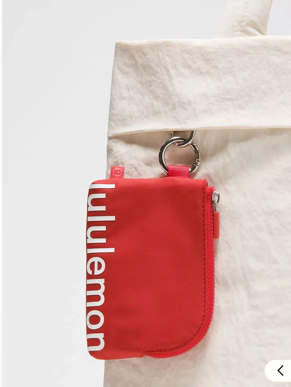 Lululemon Red Clippable Card Pouch - NWT